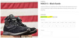 Rare GORUCK MACV-1 OG Black Suede Mid-Top Rucking Boots NEW Discontinued