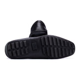 GUCCI Black Leather Horsebit Loafer Driving Shoes EU 40 US 7 Shoe Bag