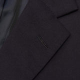 HENRY POOLE Savile Row Bespoke Navy Blue Wool 3 Piece Suit US 48