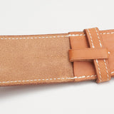 HERMES Paris Etriviere 38 Natural Sable Bridle Leather Belt 95cm 36" NEW Special Order