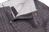 INCOTEX (Slowear) Gray Shepherd's Check Stretch Cotton Pants 56 NEW 40 Slim Fit