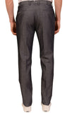 INCOTEX (Slowear) Gray Wool Linen Flat Front Dress Pants NEW Slim Fit