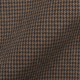 INCOTEX (Slowear) Brown Patterned Cotton Flat Front Pants NEW Slim Fit
