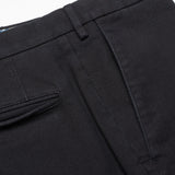 INCOTEX (Slowear) Dark Gray Birdseye Cotton Flat Front Pants NEW Slim Fit