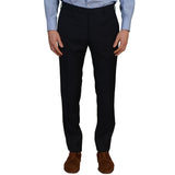 INCOTEX (Slowear) Navy Blue Wool Flat Front Dress Pants NEW Slim Fit