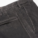 INCOTEX (Slowear) Gray Cotton Flat Front Corduroy Pants EU 50 NEW US 34 Slim Fit