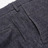 INCOTEX (Slowear) Gray Patterned Cotton Blend Flat Front Pants NEW Slim Fit