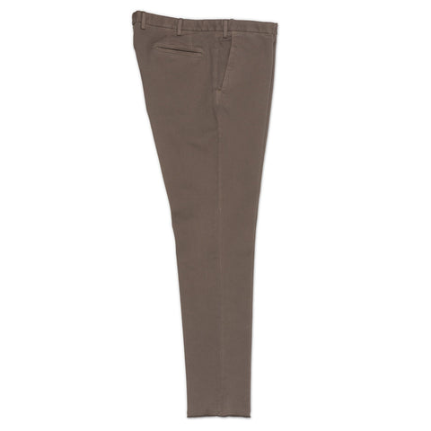 INCOTEX (Slowear) Gray Twill Cotton Flat Front Pants EU 60 NEW US 44 Slim Fit