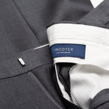 INCOTEX (Slowear) Gray Worsted Wool Flat Front Dress Pants NEW Slim Fit