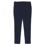 INCOTEX (Slowear) Pattern 82 Blue Cotton High Comfort Pants 52 NEW US 36 Skin Fit