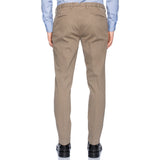 INCOTEX (Slowear) Pattern 82 Taupe Gray Cotton Stretch Pants 54 NEW US 38 Skin F