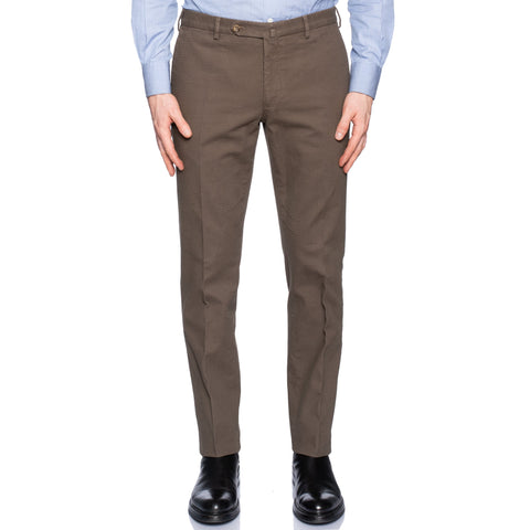 INCOTEX (Slowear) Taupe Khaki Cotton Pants Chinos NEW Slim Fit