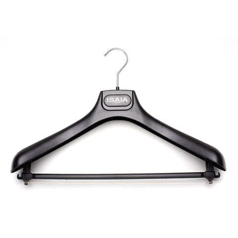 ISAIA Black Plastic Lightweight Suit Hanger Set of 5 Size 40/S 42/M-L 45/XL