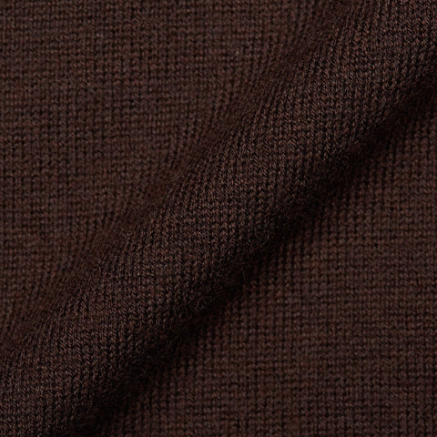 ISAIA Napoli Solid Brown Cashmere Turtleneck Sweater Size M
