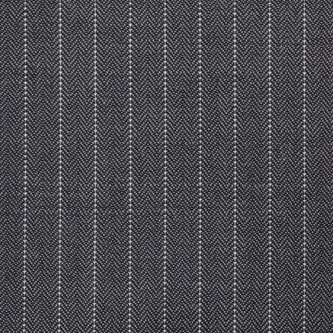 ISAIA Napoli "Base S" Gray Herringbone Striped Wool Super 120's Jacket 52 NEW 42
