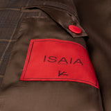 ISAIA Napoli "Base S" Handmade Brown Plaid Wool Super 140's Jacket 48 NEW US 38