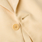 JAY KOS New York Tan Cotton-Wool-Cashmere-Silk Hopsack Jacket EU 52 US 42