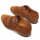 JOHN LOBB By REQUEST Camborne Suede Double Monk Shoes UK 6E US 7 Last 7000
