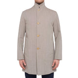 K. PUNTO ROSSO by KITON Napoli Gray Twill Cotton Coat Jacket EU 50 NEW US 40 M