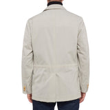 K. Punto Rosso by KITON Napoli Gray Poly Rain Jacket Coat EU 50 NEW US 40 M