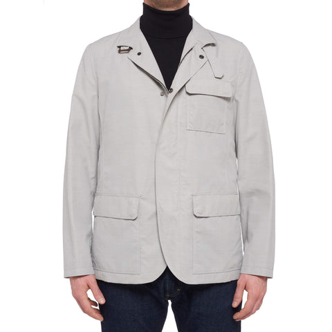 K. Punto Rosso by KITON Napoli Gray Cotton Blend Jacket EU 50 NEW US 40 / M