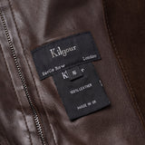 KILGOUR Savile Row London Brown Suede Leather Unlined Blouson Jacket US S