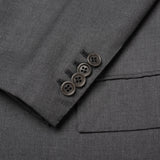 KITON For TROIS POMMES Handmade Gray Wool Suit EU 48 US 38