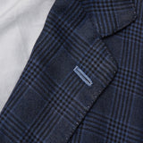 KITON Napoli Handmade Blue Cashmere-Silk Sport Coat Jacket EU 50 US 40