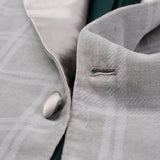 KITON Handmade Gray Velvet Cotton Dinner Jacket EU 46 NEW US 36