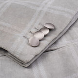 KITON Handmade Gray Velvet Cotton Dinner Jacket EU 46 NEW US 36