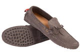 KITON NAPOLI Gray Suede Loafers Driving Car Shoes Moccasins NEW ART 005 - SARTORIALE - 4