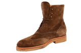 KITON NAPOLI Brown Suede Wingtip Crepe Sole Military Boots Shoes UK 10 NEW US 11 - SARTORIALE - 4