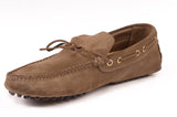 KITON NAPOLI Gray Suede Loafers Driving Car Shoes Moccasins 39 NEW US 7 ART 005 - SARTORIALE - 4