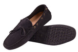 KITON NAPOLI Navy Blue Suede Loafers Driving Car Shoes Moccasins NEW - SARTORIALE - 5