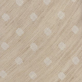 KITON Napoli Hand-Made Seven Fold Beige Polka-Dot Silk Tie NEW