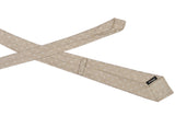 KITON Napoli Hand-Made Seven Fold Beige Polka-Dot Silk Tie NEW