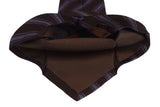 KITON Napoli Hand-Made Seven Fold Brown Diagonal Striped Silk Tie NEW - SARTORIALE - 2