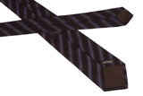 KITON Napoli Hand-Made Seven Fold Brown Diagonal Striped Silk Tie NEW - SARTORIALE - 3