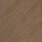 KITON Napoli Hand-Made Seven Fold Sand Beige Herringbone Striped Silk Tie NEW