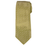 KITON Napoli Hand-Made Seven Fold Green Polka Dot Satin Silk Tie NEW