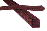 KITON Napoli Hand-Made Seven Fold Purple-Brown Diagonal Striped Silk Tie NEW - SARTORIALE - 3