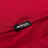 KITON Napoli Red Cotton Pique Crewneck Long Sleeve T Shirt NEW