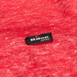 KITON Napoli Red Striped Silk-Linen Crewneck Sweater EU 50 NEW US M