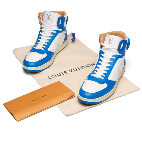 LOUIS VUITTON LV Virgil Abloh High-Top Rivoli Sneaker Air-Force UNC Shoes 10 NEW