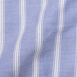 LUIGI BORRELLI Luxury Vintage Blue Striped Cotton Button-Down Shirt 41 NEW 16