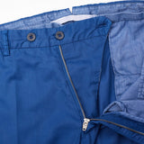 LUIGI BORRELLI Napoli Blue Cotton Chino Pants EU 50 US 34