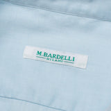M.BARDELLI Milano Solid Light Blue Oxford Cotton 2 Pocket Dress Shirt Size L