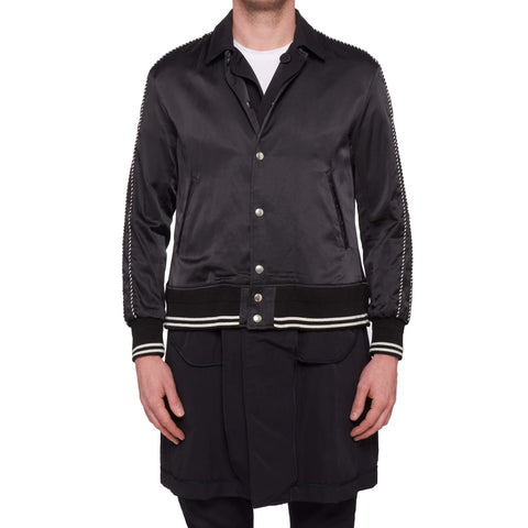 MAISON MIHARA YASUHIRO Black Satin Reversible Jacket Coat Size 46 US XS