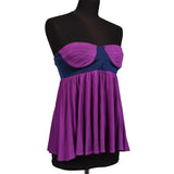 MARA HOFFMAN Made In USA Purple Silk Top Size S