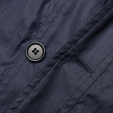 MCKENNA Italy Navy Blue Mercerized Cotton Basic Jacket EU 56 NEW US XXL